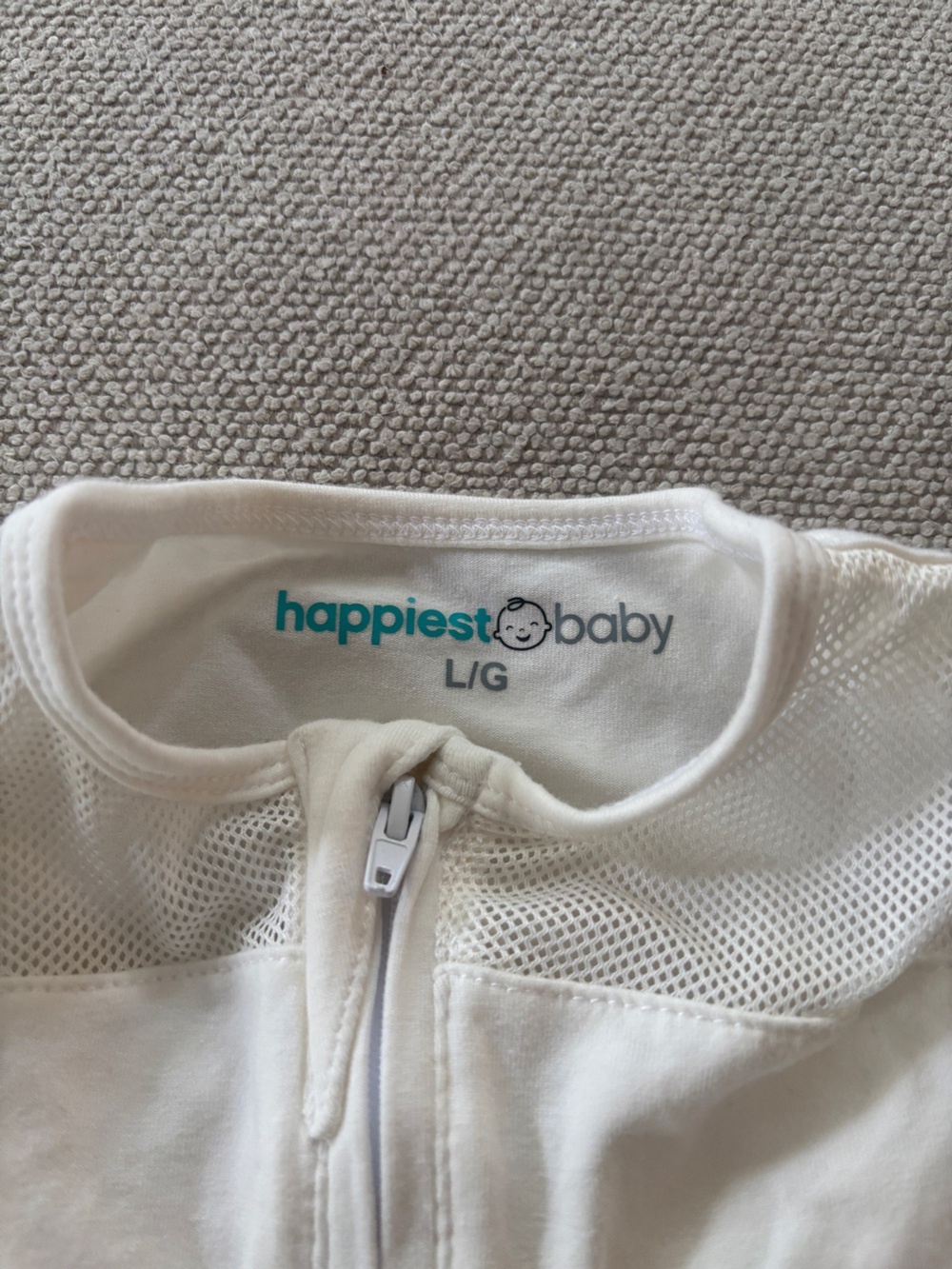 Happiest Baby SNOO White Sleep Sack White Size Large 4-6 Months 18-25 Lbs - Picture 2 of 3